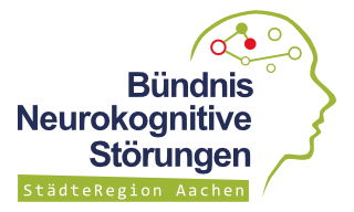Logo des Bündnisses Neurokognitive Störungen, zeigt ein Kopfprofil mit neuronalen Verbindungen.